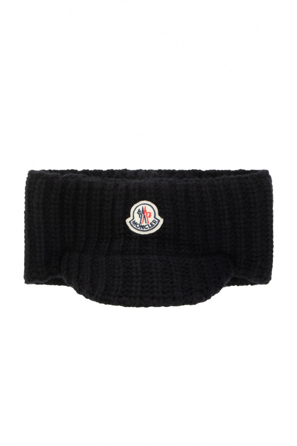 Black Headband with visor Moncler - IetpShops IC